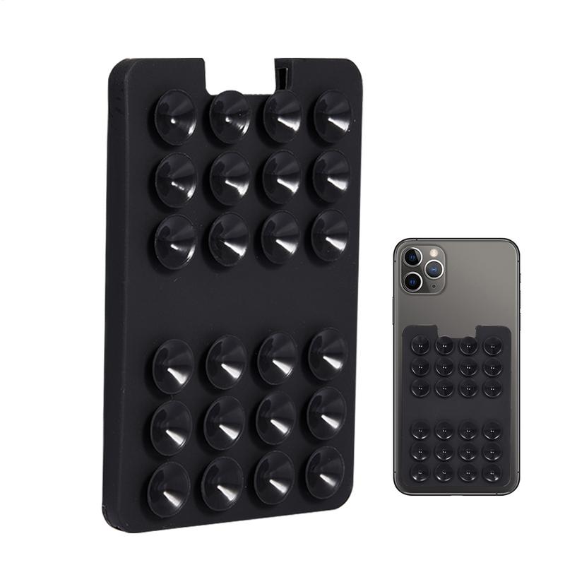 Adhesive Silicone Suction Pad Card Holder For Mobile Phone Fixture Suction Cup Backed Adhesive Rubber Sucker Pad For Fixed Pad