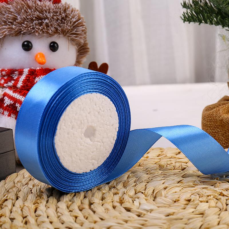 

2,5 см полиэстеровая лента, подарочная упаковка для торта, материал для букета, лента для фруктов 36 #diamond blue