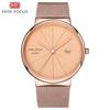 Mini Foci Ultra-Thin Watch Wrist Watches Japanese Movement Calendar Waterproof Stainless Steel Mesh Belt 0176G