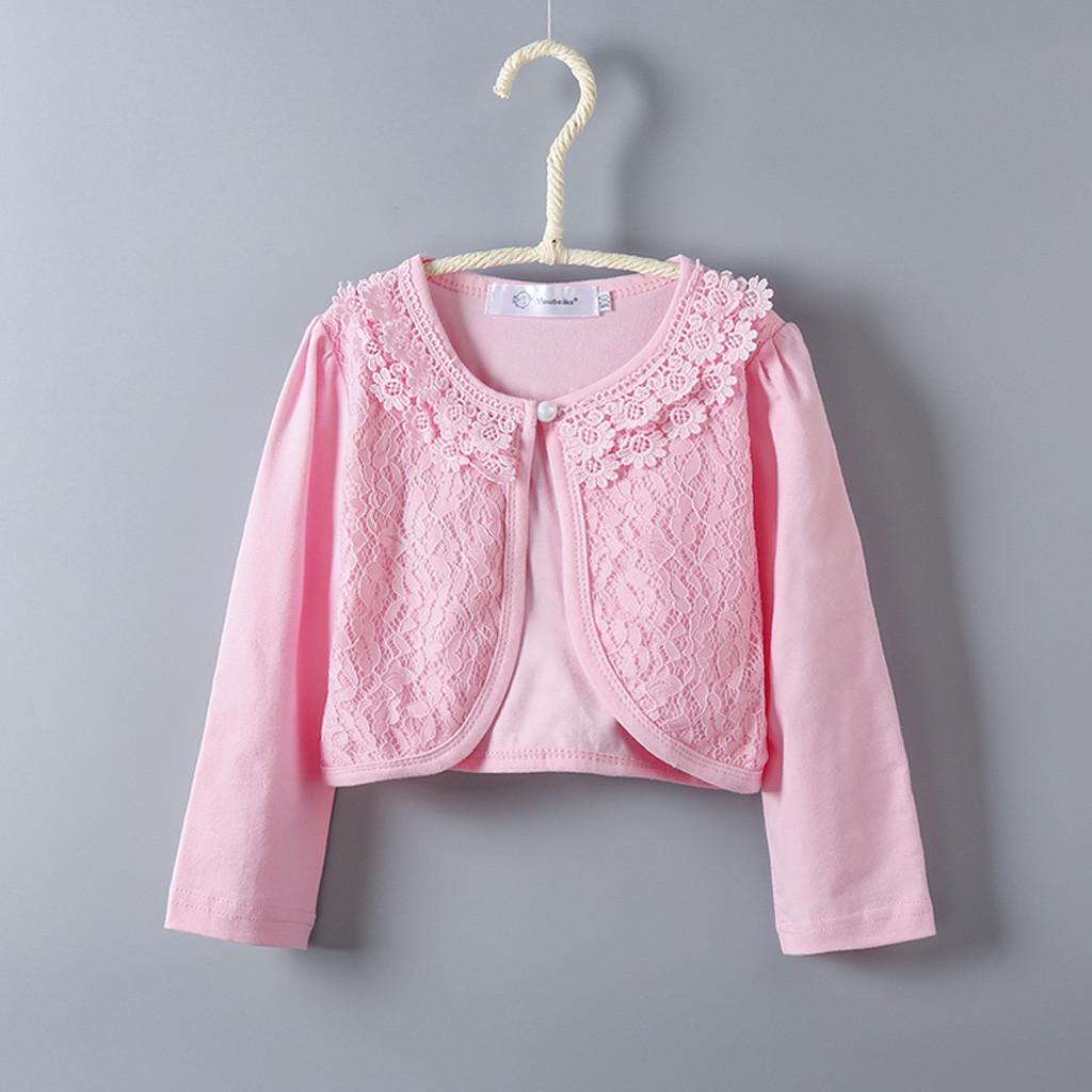 2-9 Years Sayolala Toddler Kids Baby Tops Jacket Little Girls Lace Princess Cape Bolero Cardigan Shrug Coat Clothes