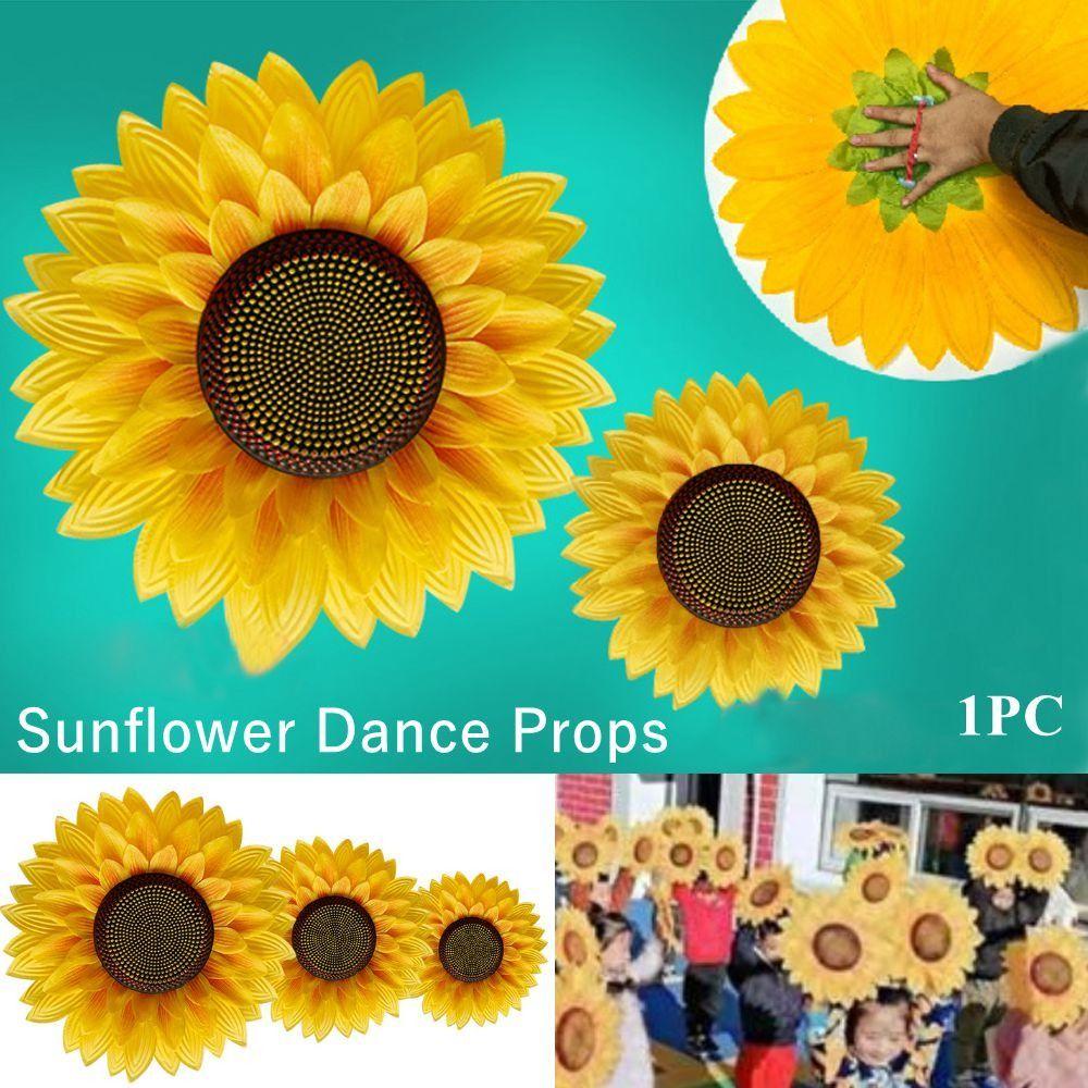 Wiederverwendbare Sonnenblumen-Tanzrequisiten 25cm/32cm Tanzaufführungsrequisiten Bühnenaufführungszubehör