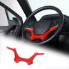 Red ABS Interior Steering Wheel  Trim Cover Frame For Honda Pilot -