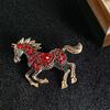 Clásicos   Broches de Caballo Esmaltados Para Mujeres Unisex Creat Animales del Zodiaco Pines Regalos de Año Joyería Decoración