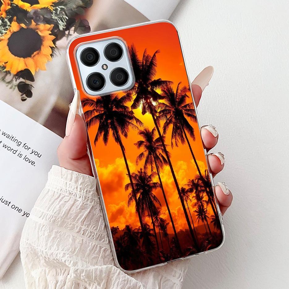 For Honor X8 4G Case Honor X8a X8b X8C Luxury Painted Cover Soft Silicone Case For Honor X8b X8a HonorX8C HonorX8 4G Fundas Bags