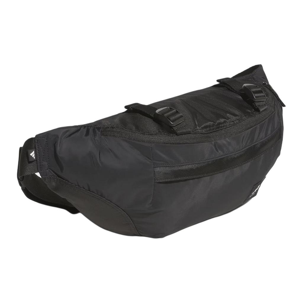 Adidas Casual Versatile Recycled Polyester Waist Bag Unisex Bags Black JN3782