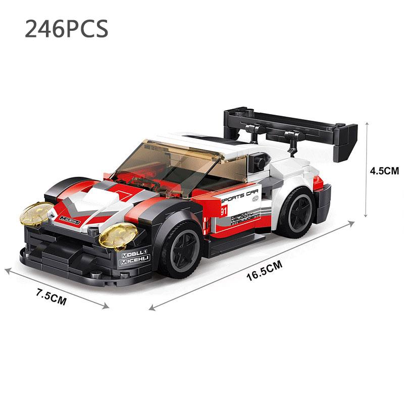 City Speed Champion Technical Car Sports Racing Car Vehicle Racer Moc Building Blocks Educational Toys For Kids Boys Gift