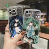 Japan Korean Popular Girls Minimalist Phone Case For iPhone 17 Air 16e 16 Pro Max 15 14 Plus 13 12 11 Shockproof Silicone Cover