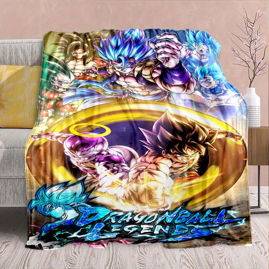 Dragon Ball Anime Flaneldecke - Weich Warm Perfekt für Sofa, Bettwäsche Camping Reise Büro Heimdekoration -QJY