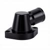 90 Degree Swivel Thermostat Housing Water Neck 1.5in Black Billet Aluminum Alloy Replacement for LS Engine