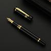 Iridium Nib Electroplated Piano Lacquer Metal Fountain Pen Business Meeting Gift Engraving Pen