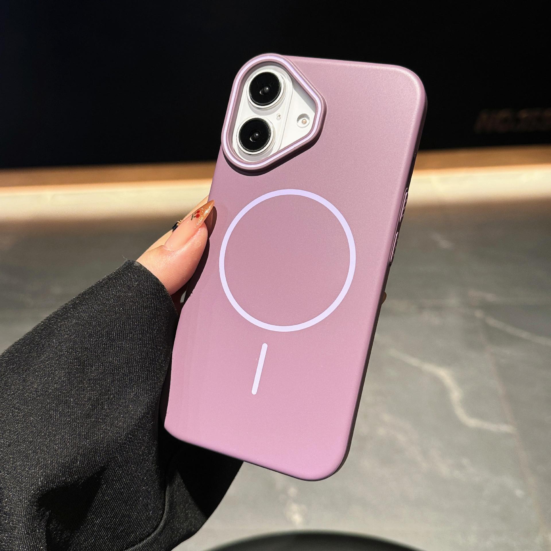 

Popular application iPhone17 soft magnetic mobile phone case Apple 16promax official large hole protective case iPhone 11 PROMAX