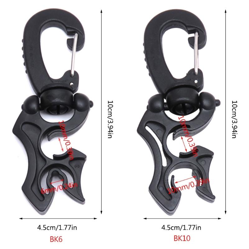 Diving Hose Holder Diving Hose Regulator Clip Double BCD Hose Clip Scubas Diving Hose Retainer Buckle for Snorkeling