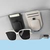 Magnetic Car Glasses Clip, Sunglass Holder for Sun Visor, Driving Sunglasses Clip with Card Holder for Car Interior Accessories