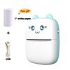1 Set Portable Thermal Printer Mini Bluetooth Wireless Photo Pocket Thermal Label Printer Multifunctional HD Mini Printer YSXX