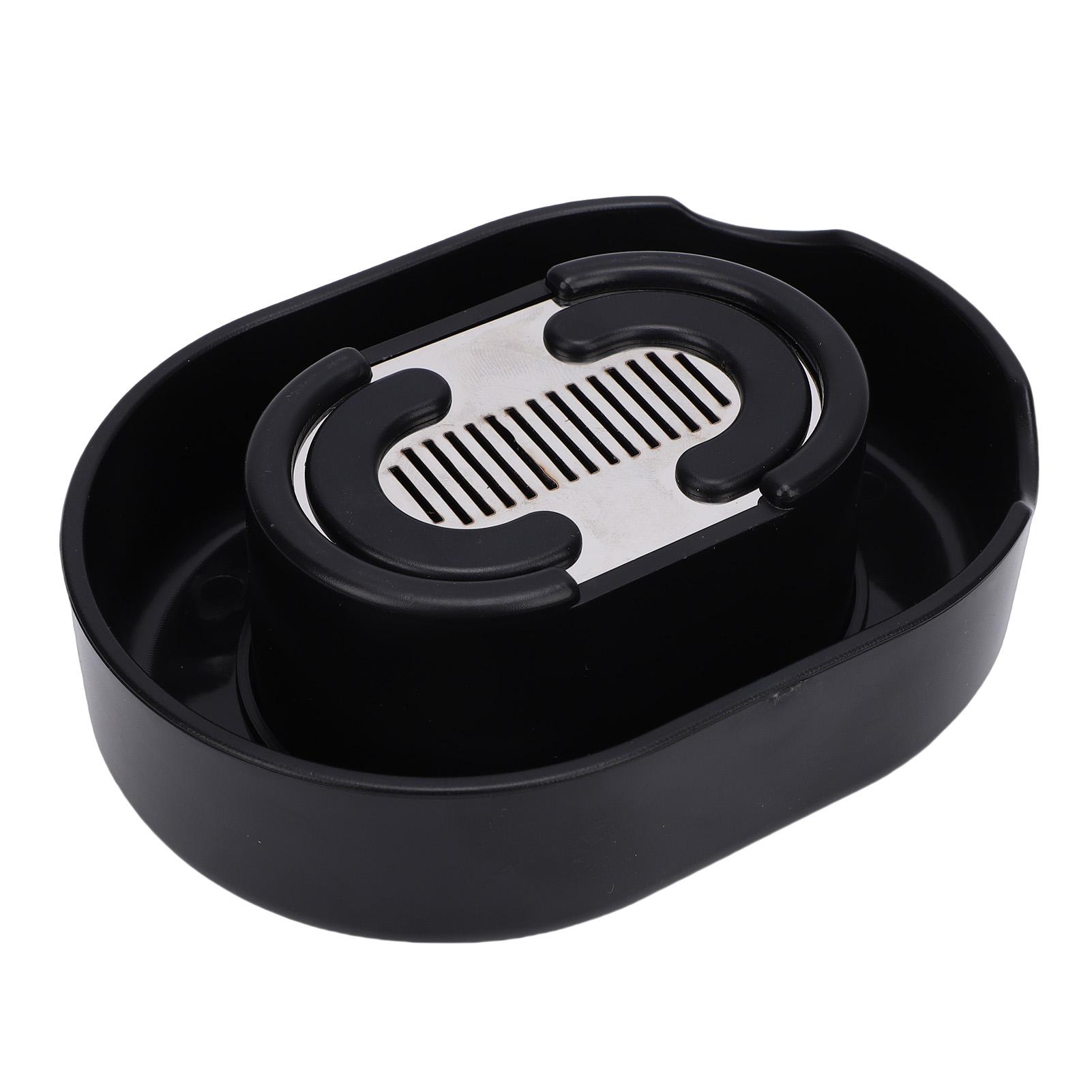 Rinser Manual Push Type Cleaner for Beard Shaving No Electricity Required Black