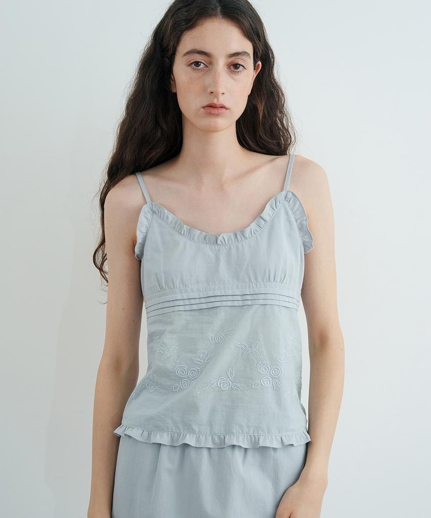 SINOON Rose Cotton Sleeveless (Light Blue)