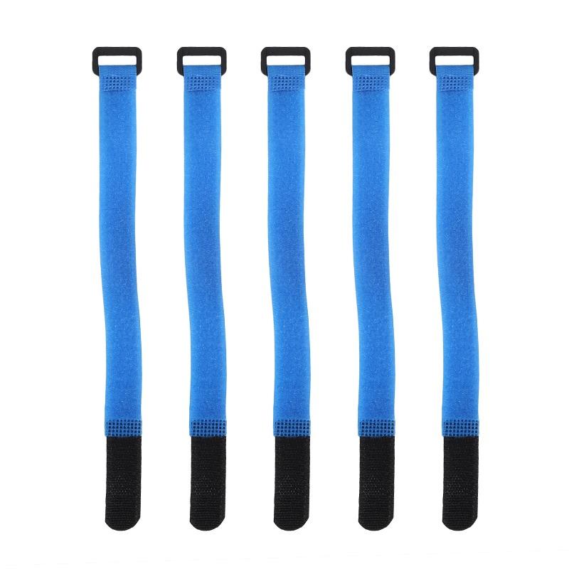10Pcs/Set Reusable Fishing Rod Tie Holder Strap Suspenders Fastener Hook Loop Cable Cord Tie Belt Fishing Tackle Box Accessories