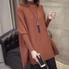 Spring Autumn Winter  Loose Sweater, Coat, Women's Pullover with A Half-high Collar Scented, Beaded