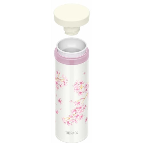 Thermos Water Bottle Made In Japan Vacuum Insulated Mobile Mug 350ml Hanazakura JNY-352 HNZ