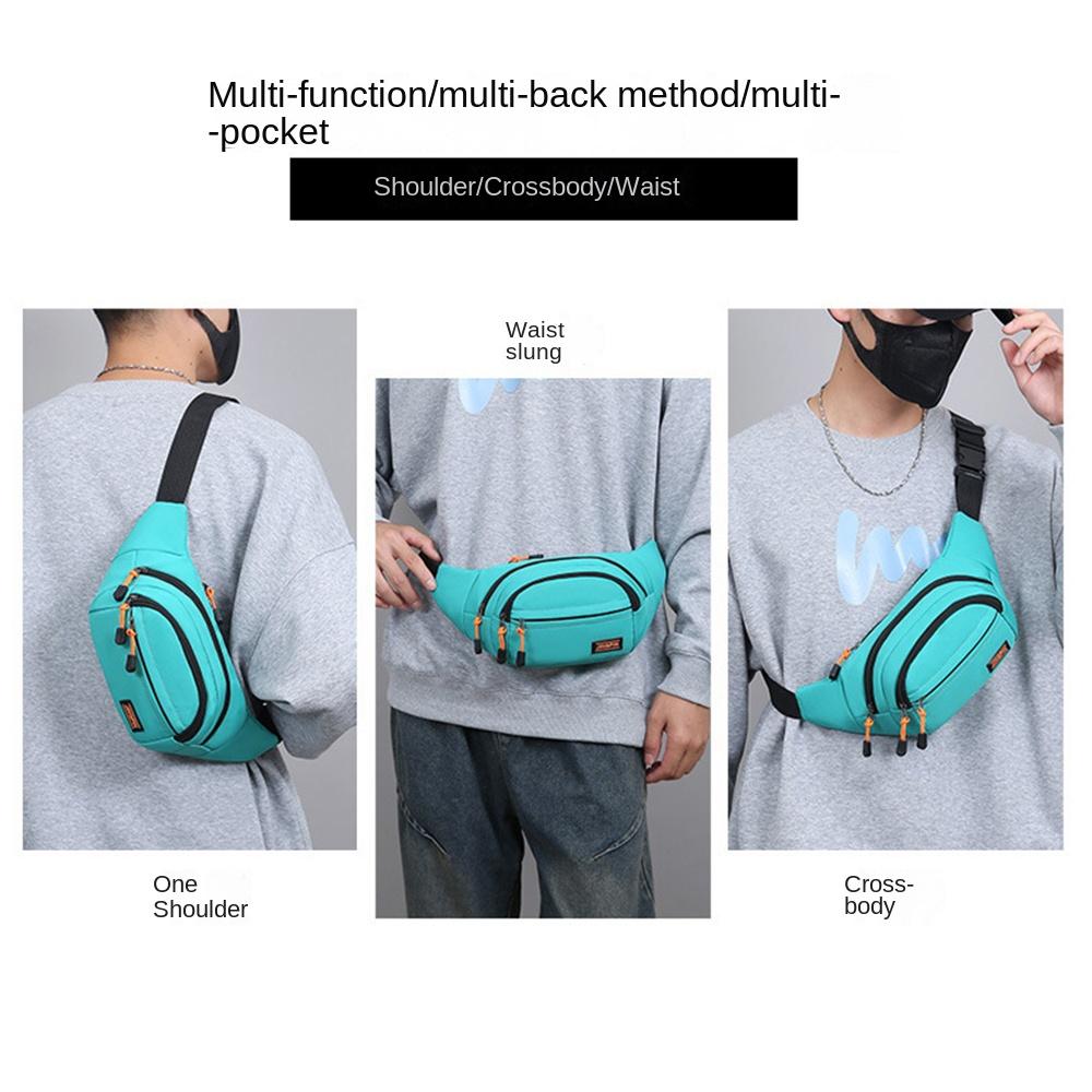 Large Capacity Outdoor Waist Bag Waterproof Sports Walking Bag Crossbody Bag Men Chest Bag  Women