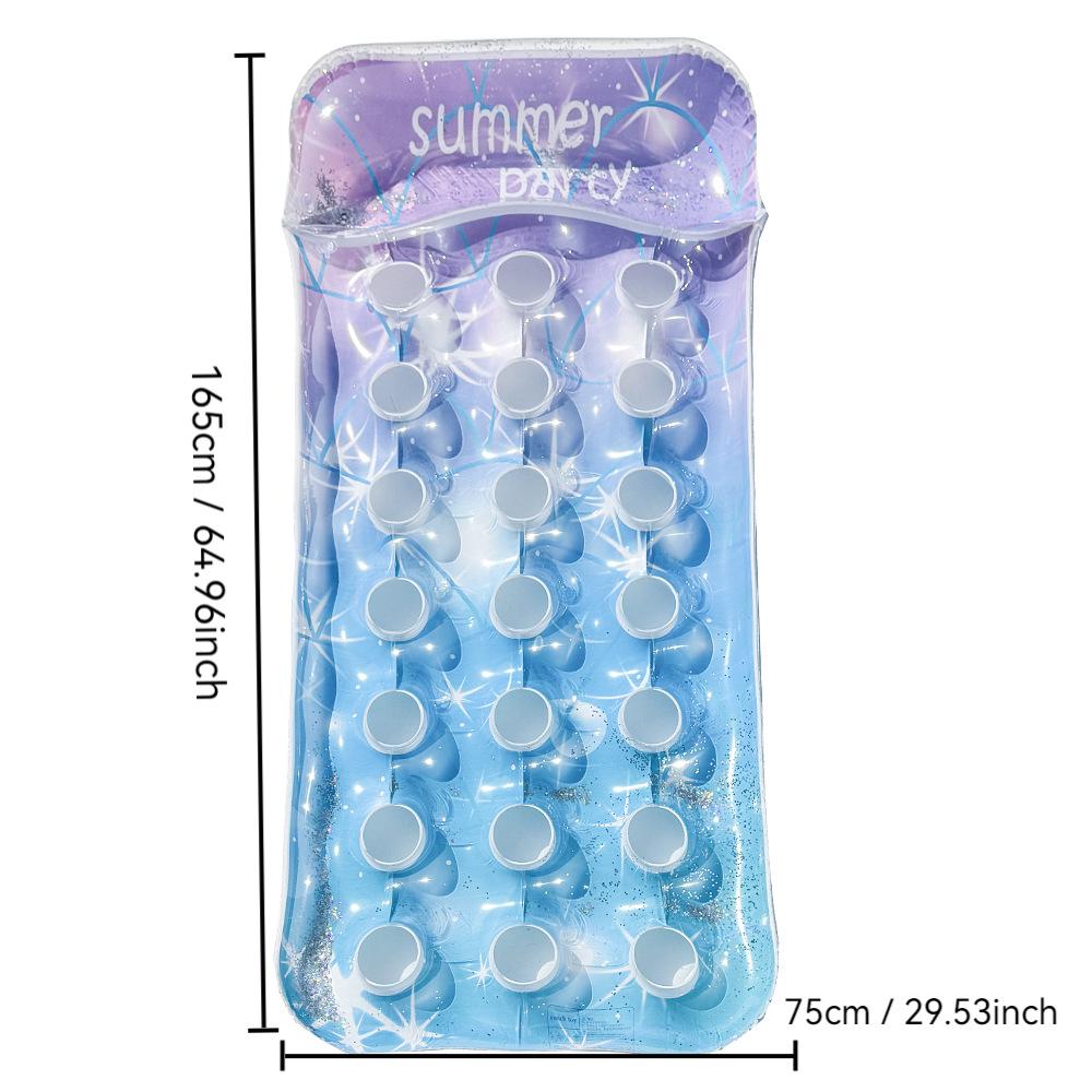 New Style Daisy Stripe Inflatable Pool Float Lounger