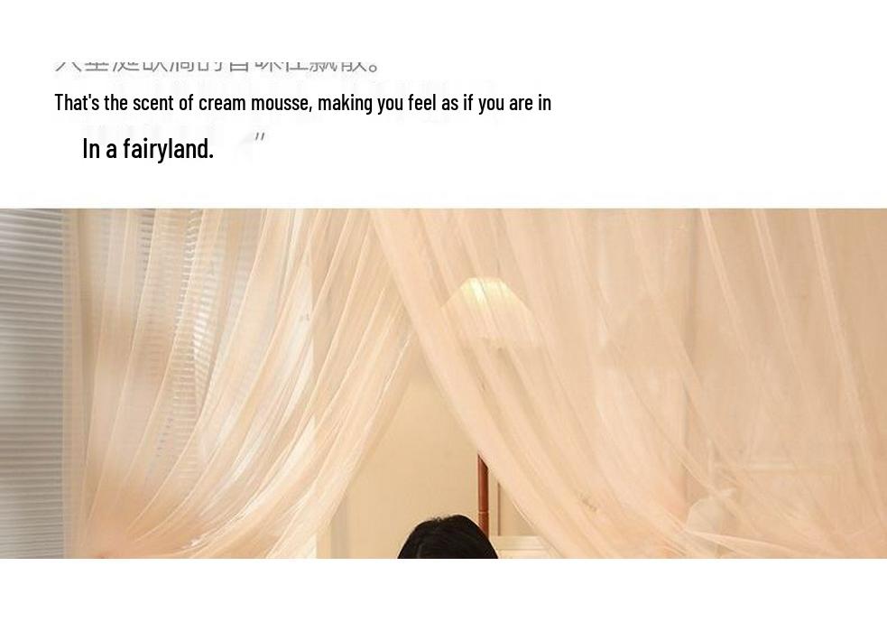 Palace Three-Door Mosquito Net for Double Bed—Floor Stand, Ventilated & Anti-Mosquito
