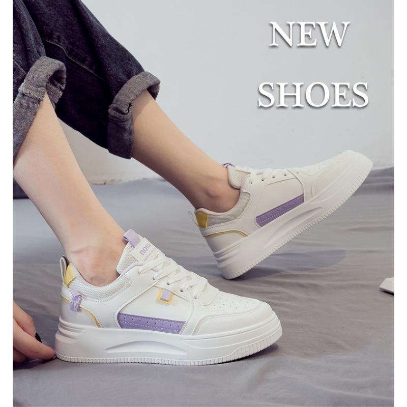 Women's Versatile Soft Sole Non Tiring Sports Shoes Women's Thick Sole Casual Shoes Board Shoes