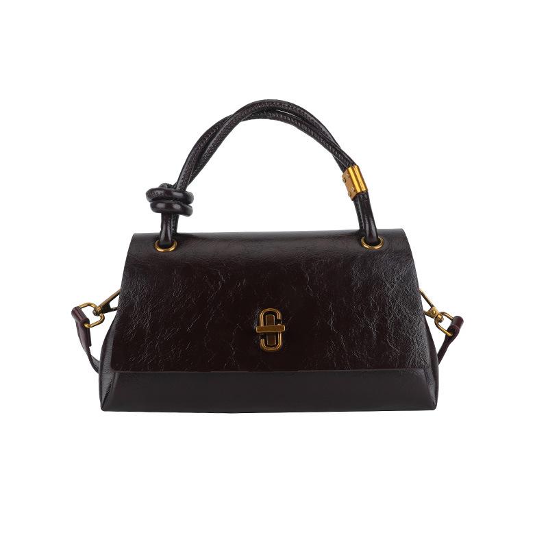 Premium Texture Simple and Versatile Shoulder Handbag Women's Autumn New Retro Fashion Versatile Bag