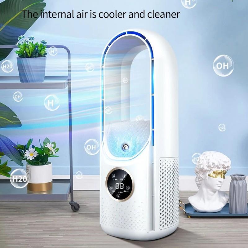 Ventilatore senza lama Ventola di raffreddamento da tavolo per casa e ufficio Condizionatore d'aria portatile Raffreddatore d'aria silenzioso economico