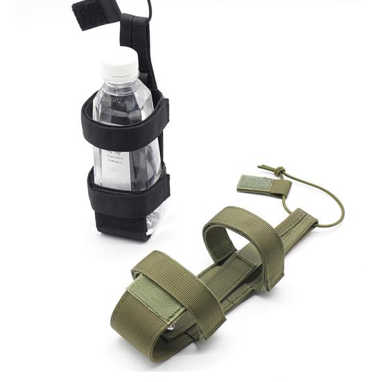 Outdoor Water Bottle Holder Sleeve with Adjustable Strap Portable Anti-fall Water Cup Protective Sleeve Tactical Belt Carrier for Camping