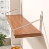 Wooden Material Wall Shelf Wall Mounted Hanging Organizers Storage Shelf No-Punch Design Bookshelf Living Room