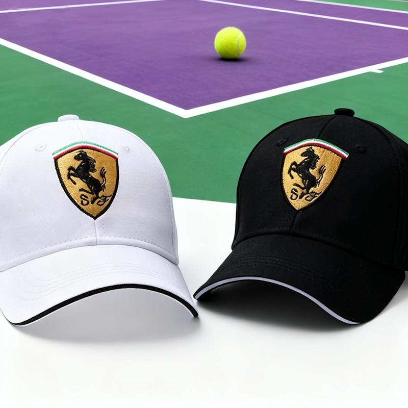 Unisex Car Logo Outdoor Adjustable Casual Outdoor Baseball Cap Hat For Ferrari Roma F80 296 GTB GTS SF90 Stradale Spider Spyde