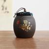 Chinese Sealed Purple Clay Tea Caddy Plum Blossom Bamboo Leaf Tea Jar Travel Tea Boxes Tieguanyin Container Storage Tank Teaware