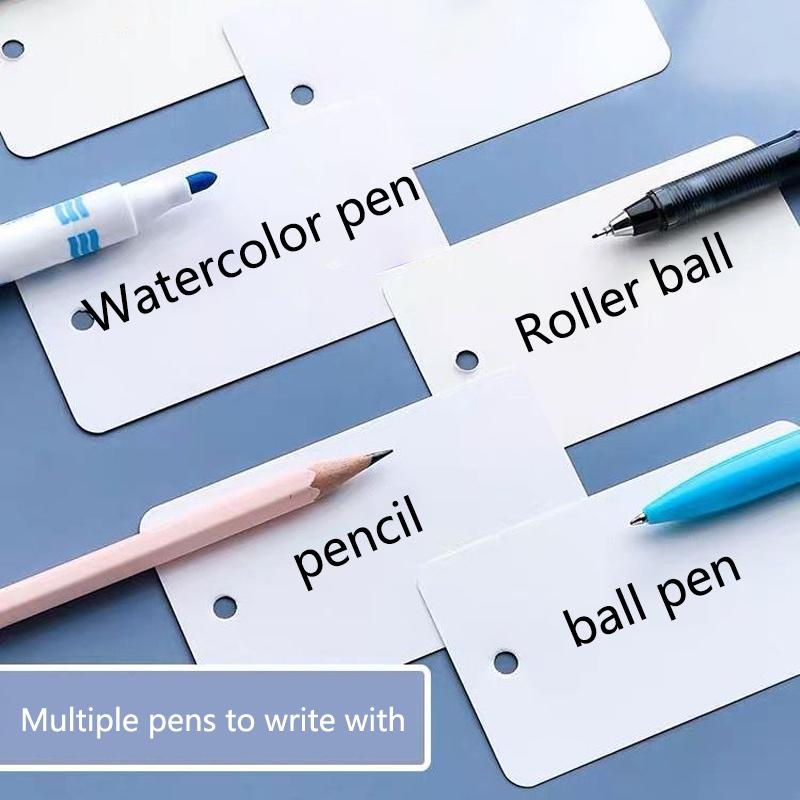 1pcs Portable Notebook Loose Leaf Notepad Ring Sticky Note Blank Flashcards Students Kawaii Stationery Diary Card Mini Spiral Notepad