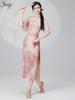 Women's Elastic Cheongsam Dance Costume - Classical Chinese Performance Attire