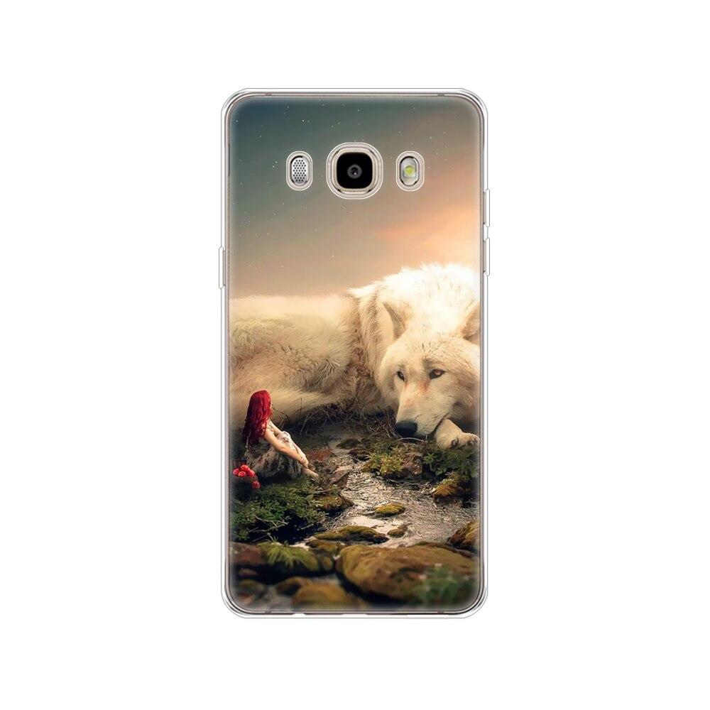 Case FOR Samsung Galaxy J7 J5 2016 Case J710 510F Cover FOR Samsung J7 J5 2016 Case Shell Winter Snow Christmas