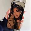 T-Rapunzel Princess Phone Case For iPhone 17 16 15 14 13 12 Max Plus Silicone Black Cover