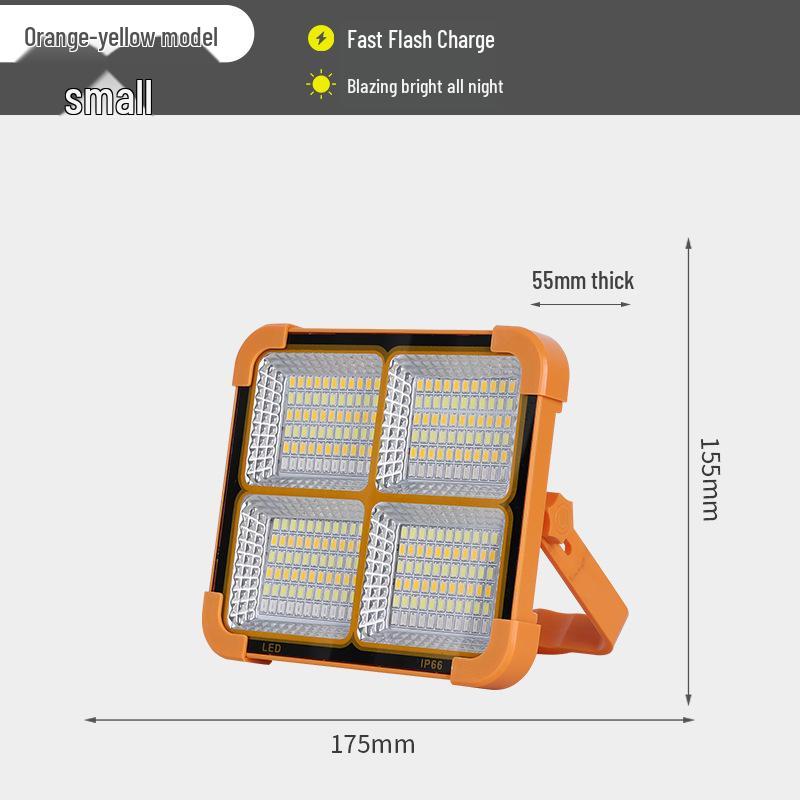 Rongshen Solar Floodlight & Camping Handheld Lamp for Outdoor Emergency