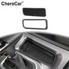 For 2015+ Dodge Charger Console Gear Shift Storage Box Cover Trim Carbon Fiber