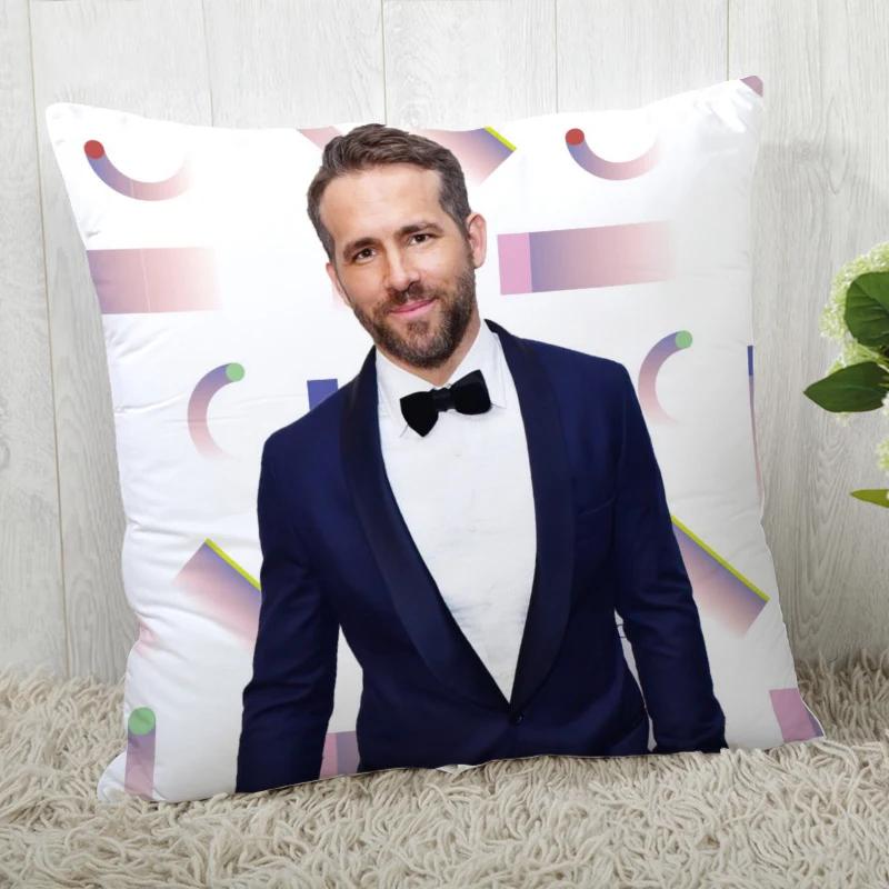 High Quality Custom Decorative Pillowcase Ryan Reynolds Square Zippered Pillow Cover 35x35cm 45x45cm