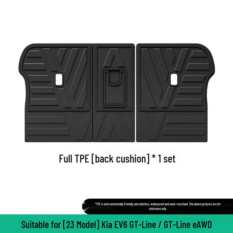 Kia EV6 2022-23 TPE Floor Mats - Complete Car & Trunk Coverage, Includes Backrest Mat