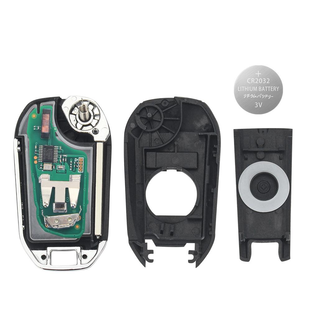 ID46 PCF7941 Chip Car Remote Key 3 Buttons Fob For Peugeot 208 2008 301 308 5008 508 Citroen C-Elysee C4-Cactus 433/434MHz