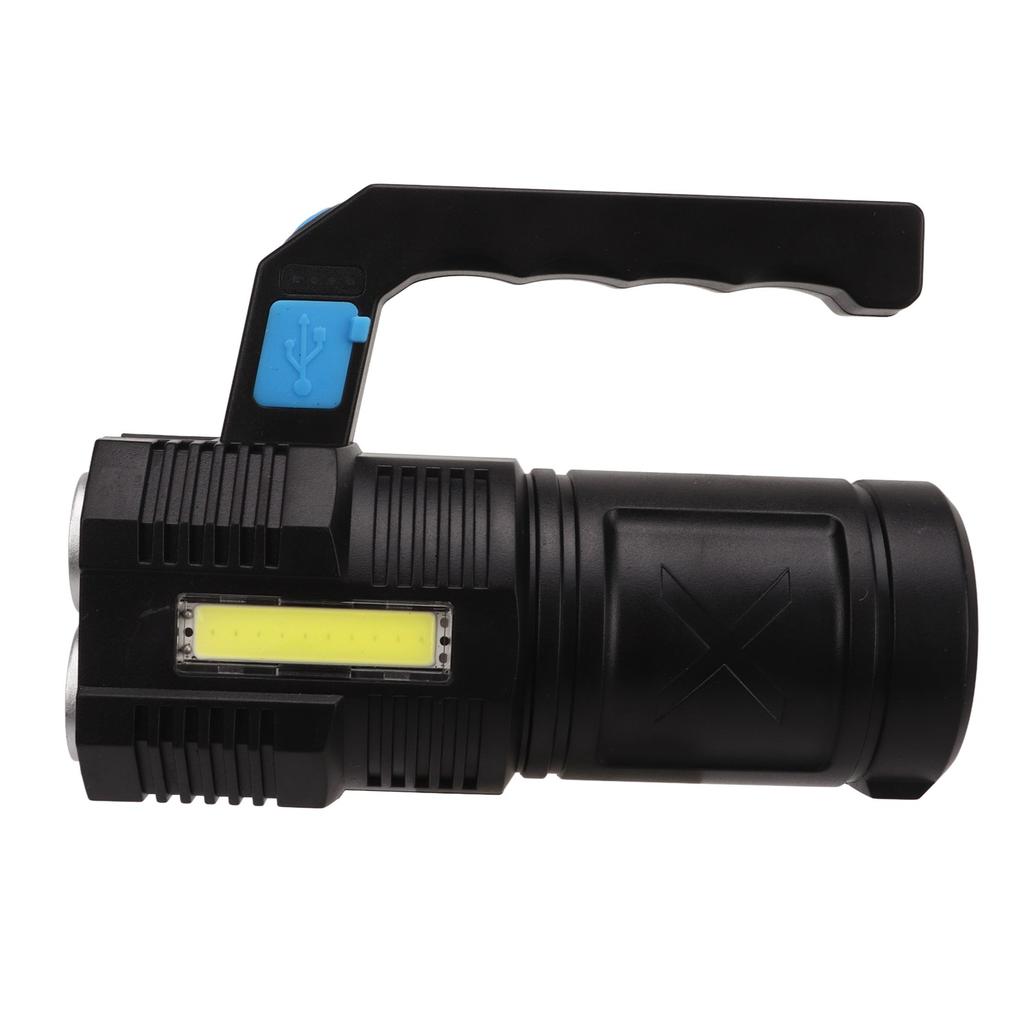 Torch Flashlight 4 Modes IPX4 Waterproof Aluminum Alloy Handheld Searchlight for Outdoor