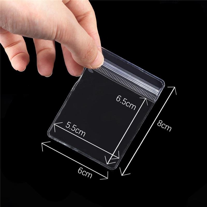 PVC Self-Sealing Jewelry Bag with Zipper & Hanging Hole