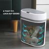 12L Smart Oval Trash Can | Hands-Free, Quiet-Close, Waterproof | Perfect for Bathroom, Kitchen, Office | AA Battery Operated