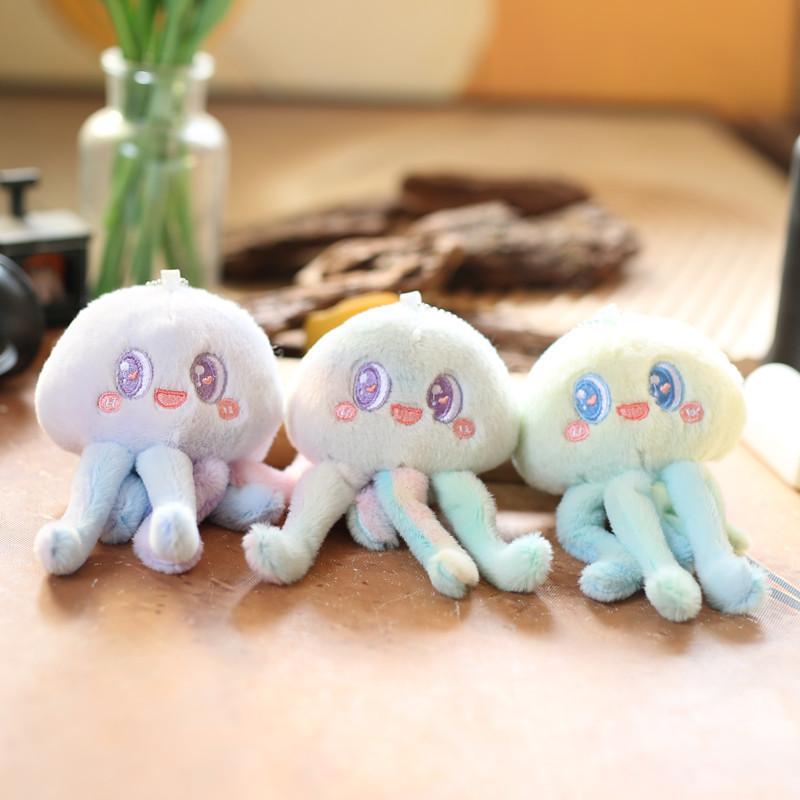 Adorable Plush Octopus Keychain Cute Soft Short Plush Toy Stuffed Animal