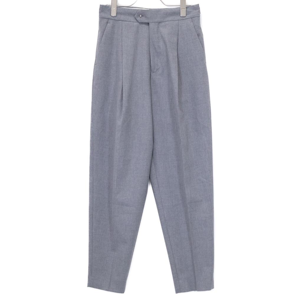 HYKE 241-13280 24Stainless Steel Gray One-pleat Slacks Bottoms 1 grayUsed