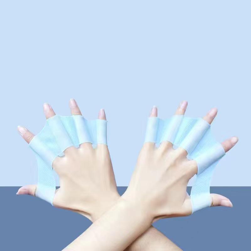 Youth & Adult Silicone Swimming Hand Paddles - Freestyle & Sculling Trainer Paddle Equipment.