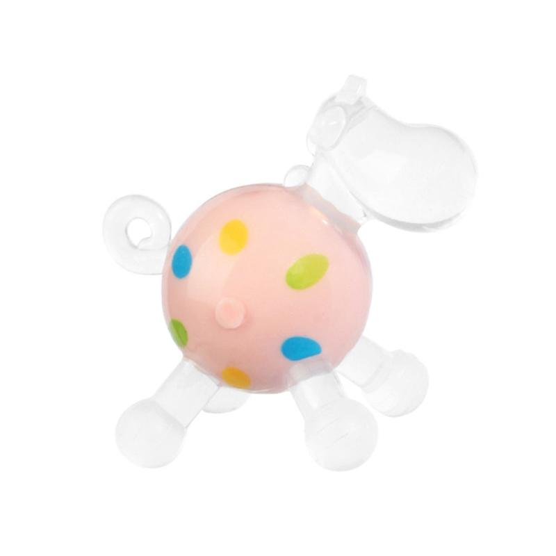 

Graspable Teething Toy for Infants Silicone Soother Chewable Toy Lovely Toddlers Teether Relieves Teeth Discomfort 1 розовый