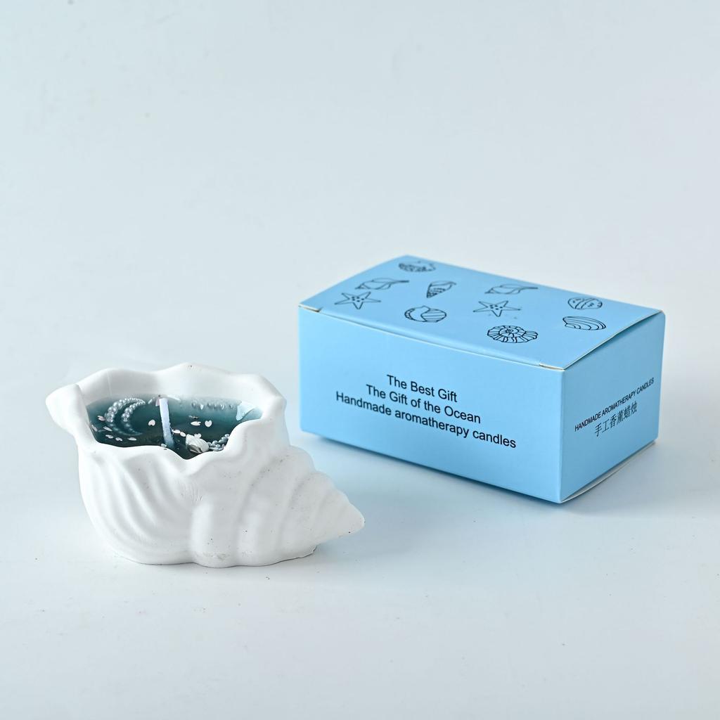Gift Box, High-end Conch Aromatherapy Candle, Jelly Wax, Creative Handmade Gift, Souvenir Ornament, Atmosphere Fragrance
